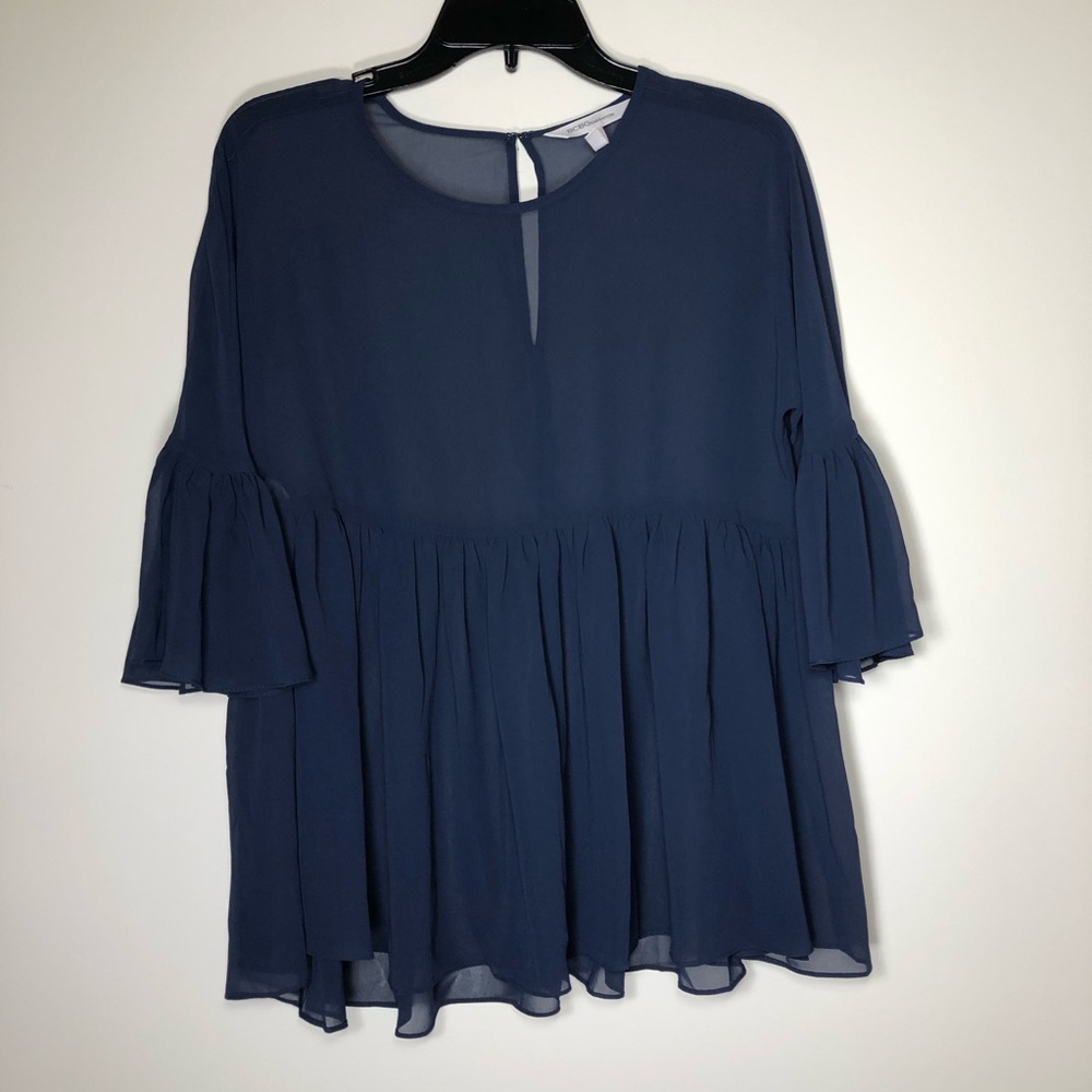 Bcbgeneration Ruffle Flowy Cute Boho Festival Top - image 4